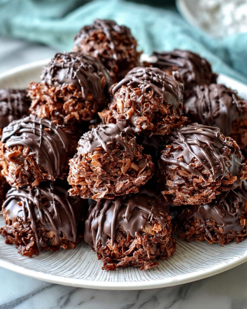 Double Chocolate Coconut Macaroons Recipe