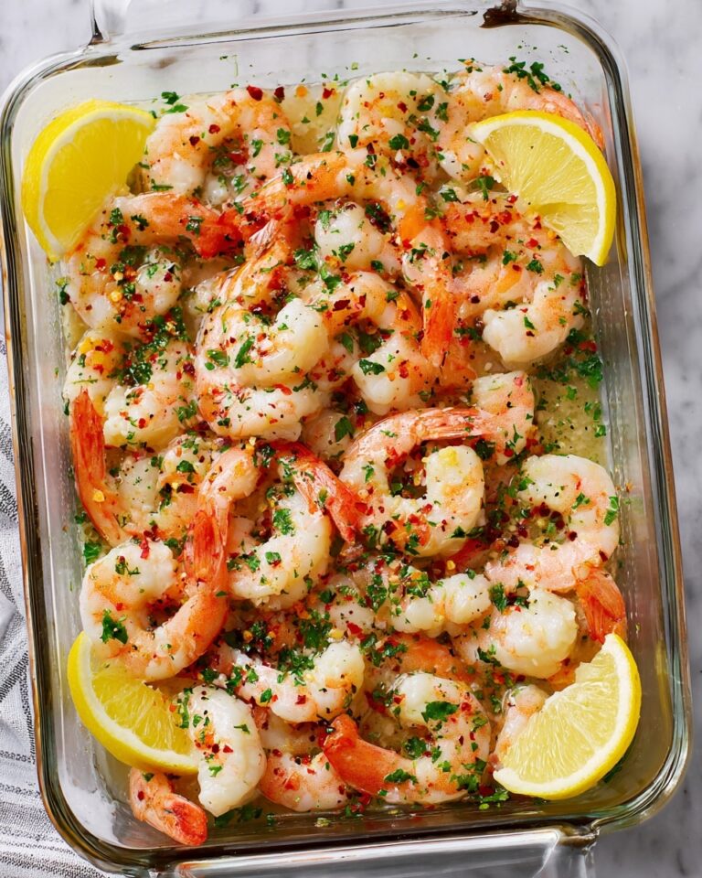 Baked Shrimp with Garlic Lemon Butter Sauce Recipe