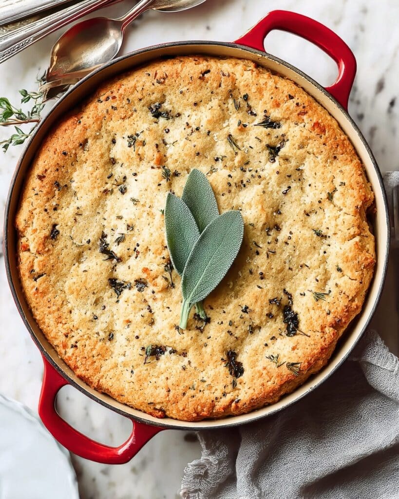 Black Eyed Pea Sweet Potato Cornbread Pot Pie Recipe