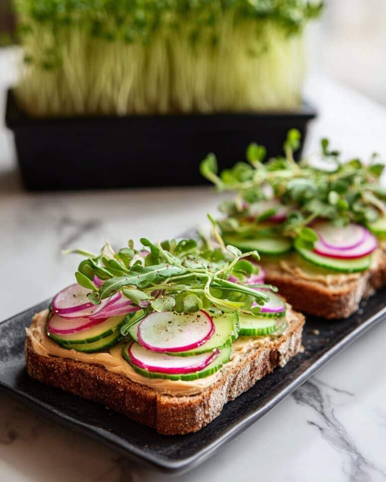 Avocado, Radish, and Hummus Toasts Recipe