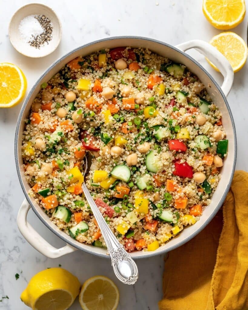 Lemon Quinoa & Chickpea Salad Recipe