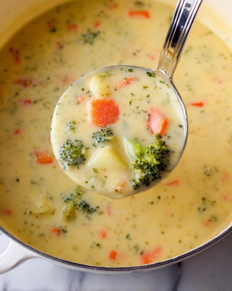 Cheddar Broccoli Potato Soup Recipe