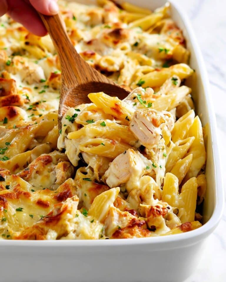 Chicken Alfredo Baked Ziti Recipe