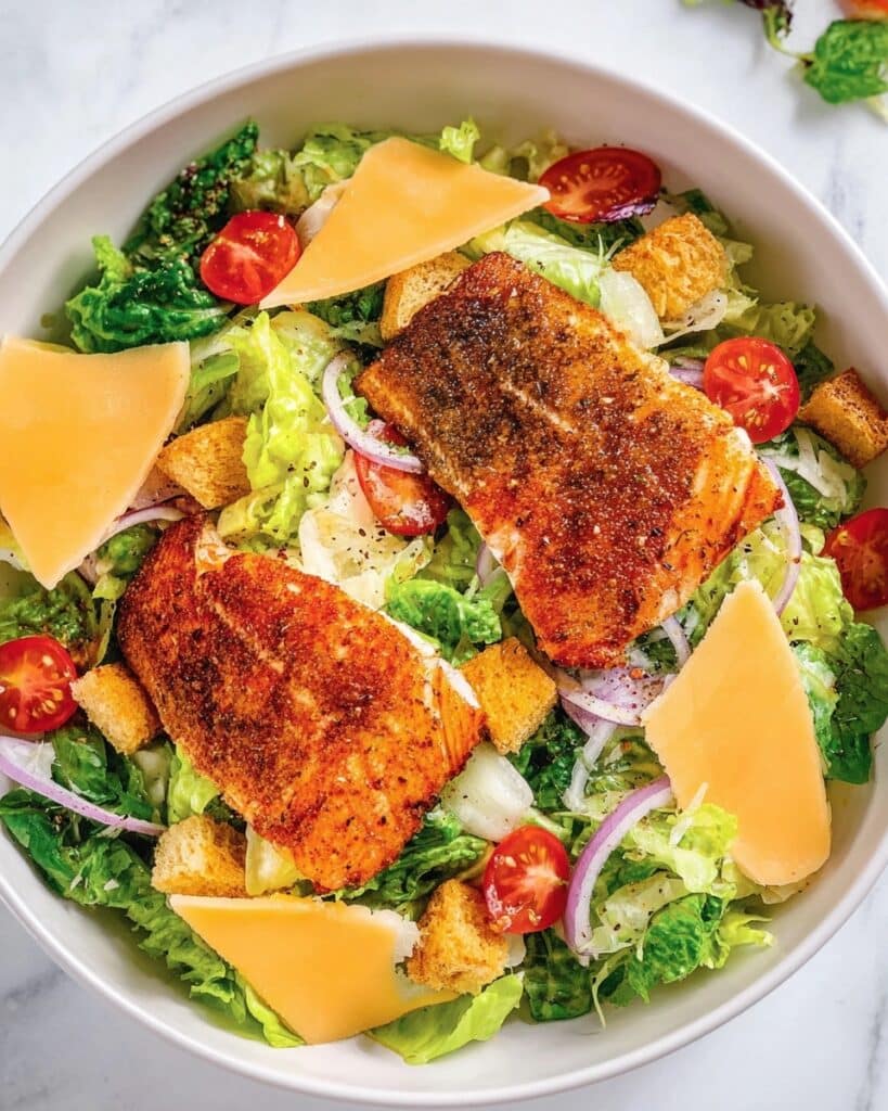 Salmon Caesar Salad Recipe