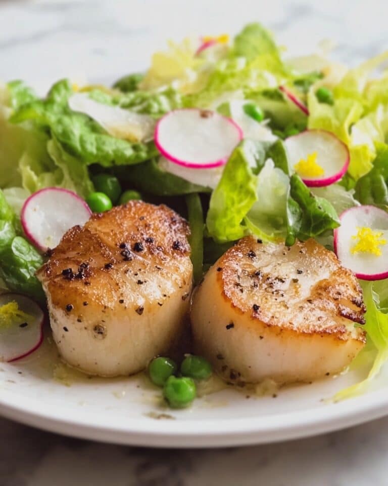Gordon Ramsay’s Seared Scallops with Fresh Garden Salad Recipe