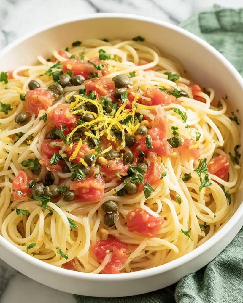 Lemon Capellini Salad Recipe