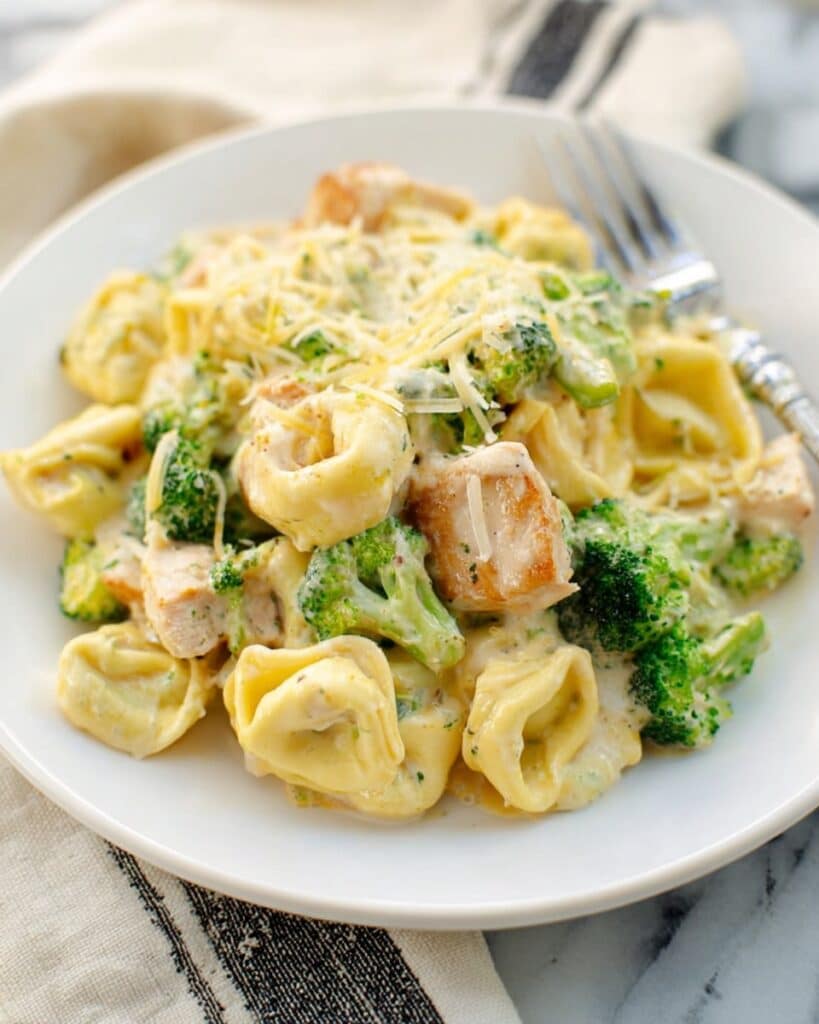 Cheesy Chicken Broccoli Tortellini Recipe