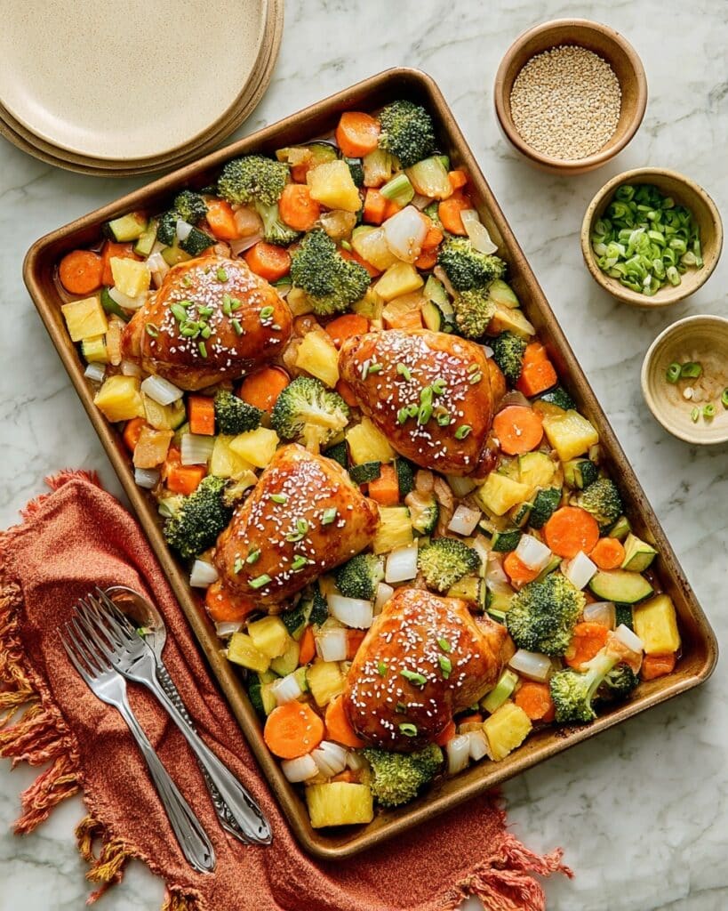 Sheet Pan Teriyaki Chicken with Veggies Recipe