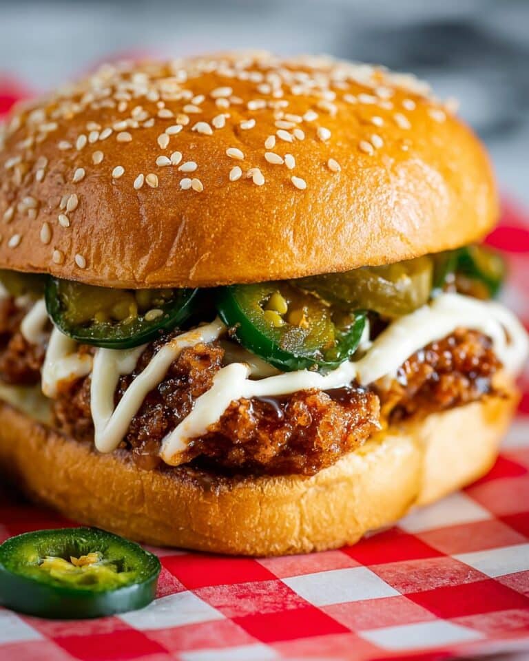 Jalapeno Honey Drenched Crispy Fried Chicken Sandwich Recipe