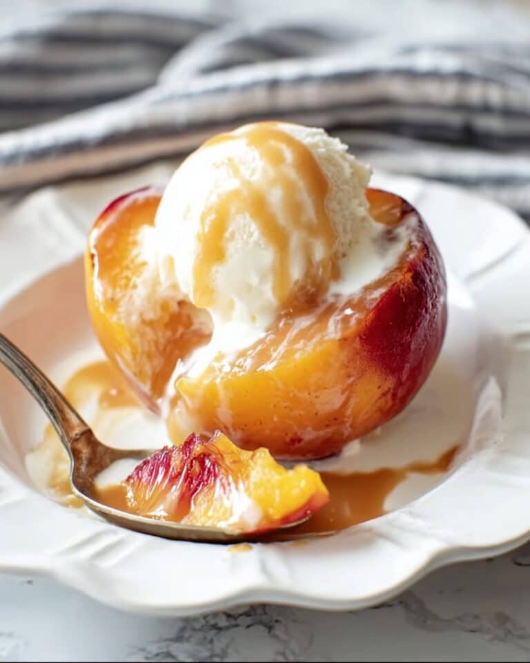 Cinnamon Sugar Baked Peaches Recipe