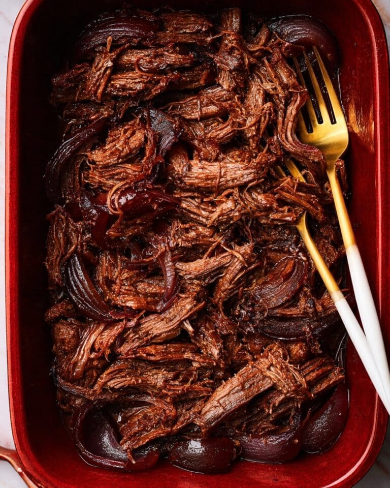 Pulled Beef Brisket with Pomegranate and Spices Recipe