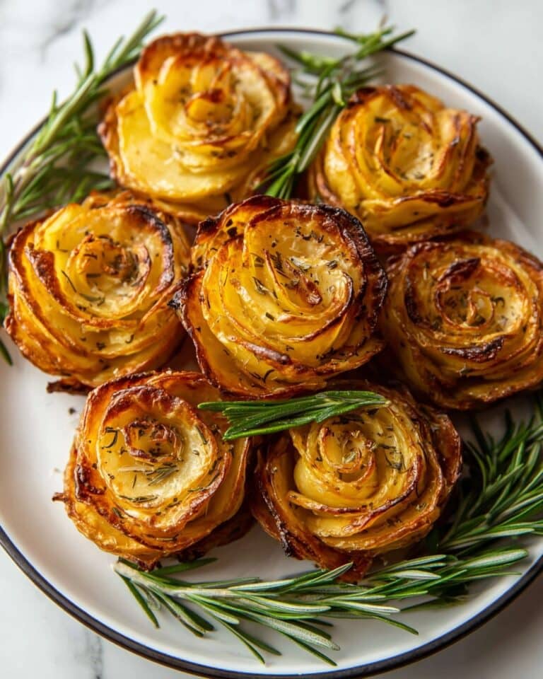 Potato Roses with Turkey, Parmesan, and Rosemary Recipe