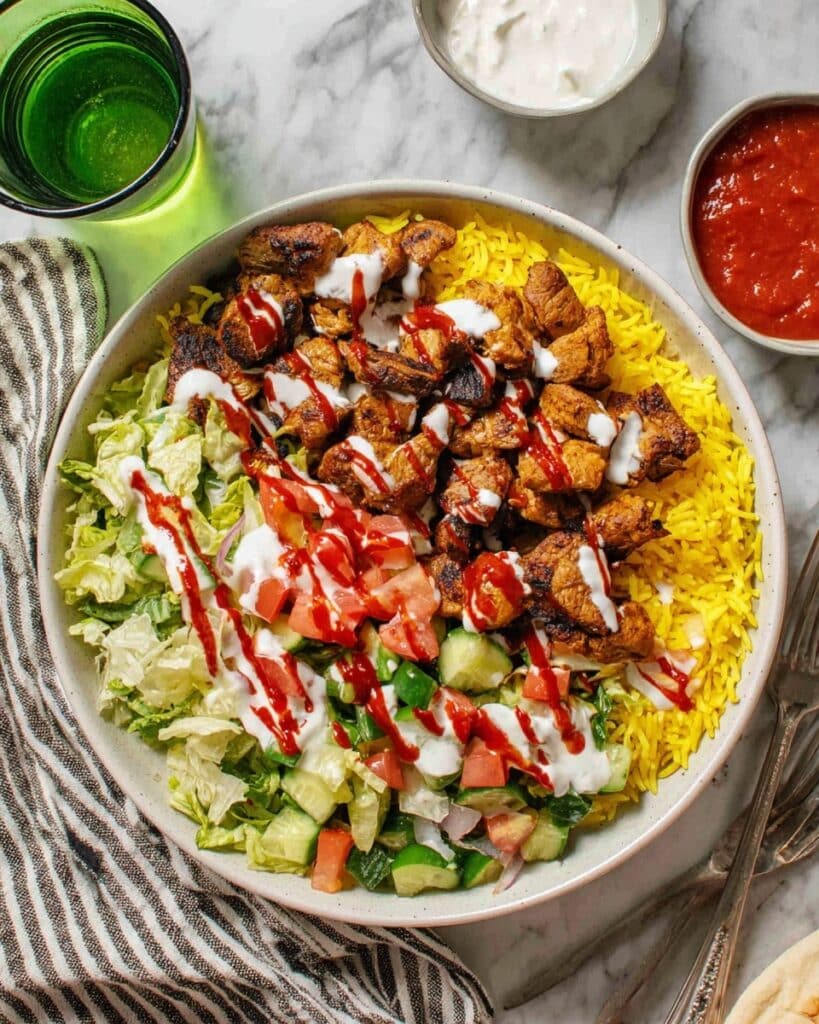 Homemade Halal Cart Chicken & Rice Recipe