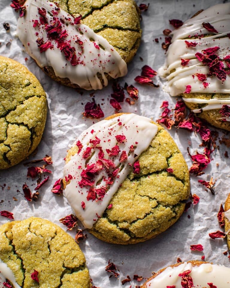 White Chocolate Raspberry Swirled Pistachio Cookies Recipe