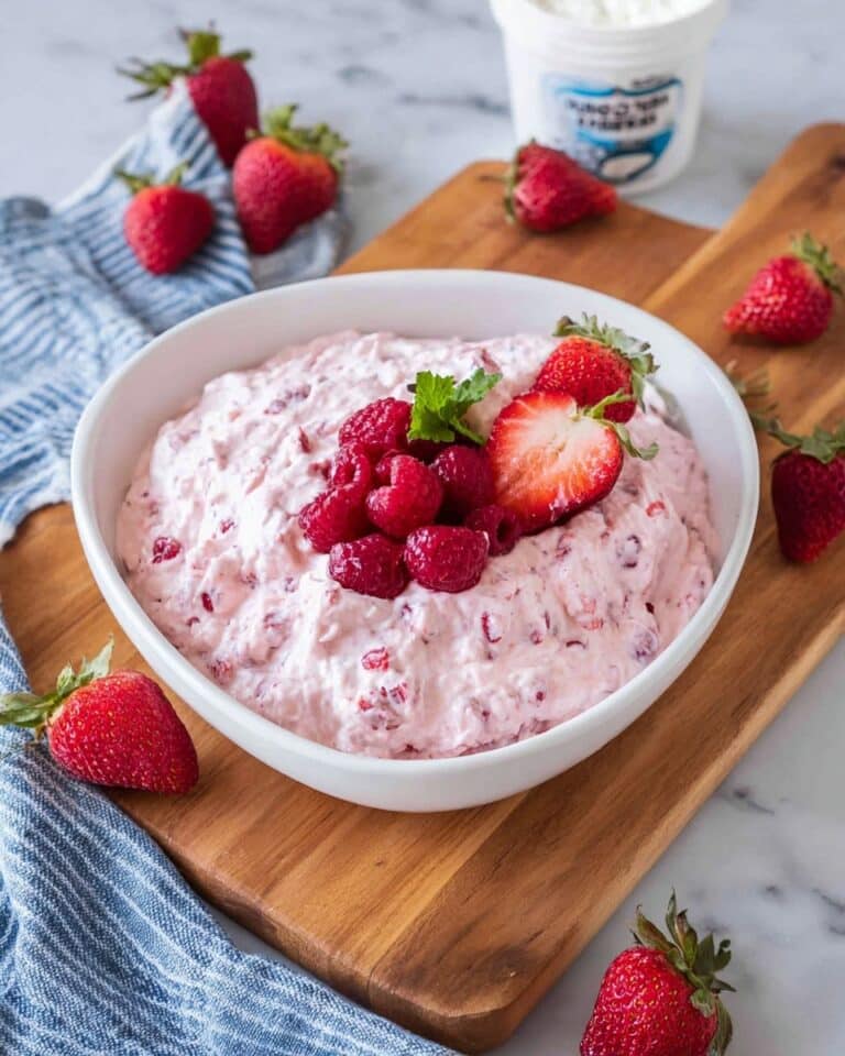 Very Berry Fluffy Cottage Cheese Salad Recipe