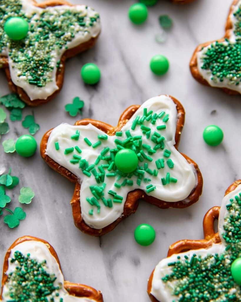 Pretzel Shamrocks Recipe