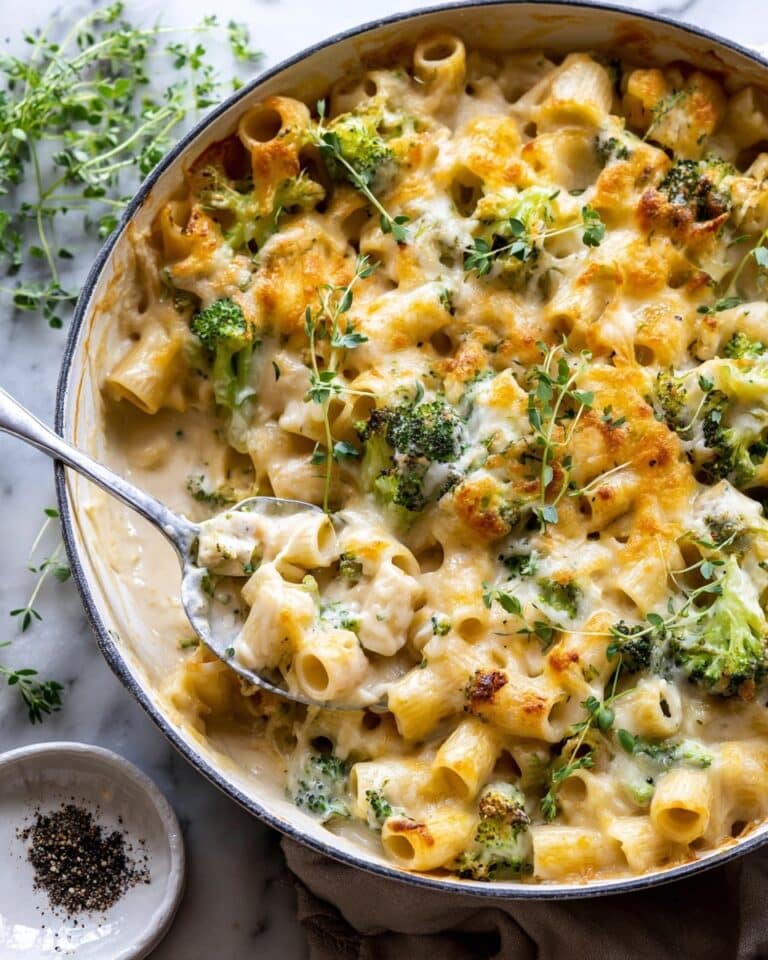 Broccoli Cheddar Chicken and Noodle Casserole Recipe