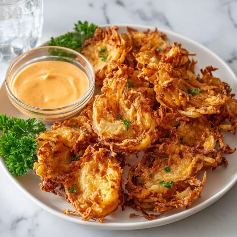 Crispy Onion Petals with Copycat Outback Bloom Sauce Recipe