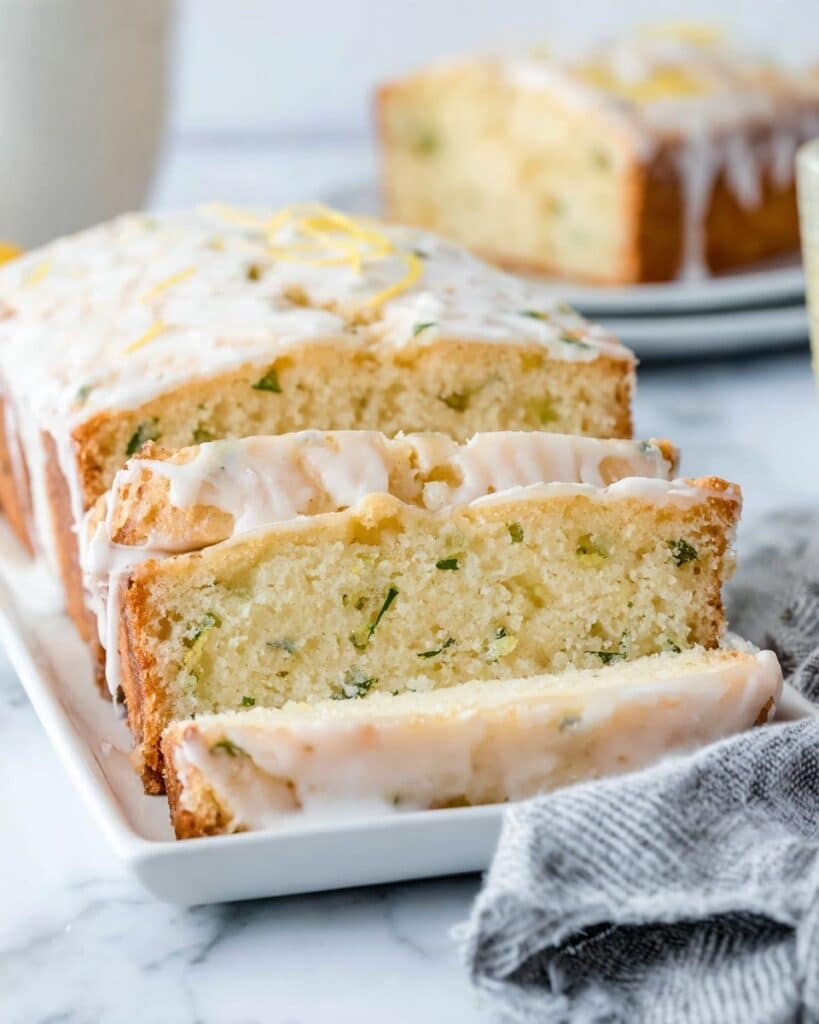 Lemon Zucchini Cake with Lemon Glaze Recipe