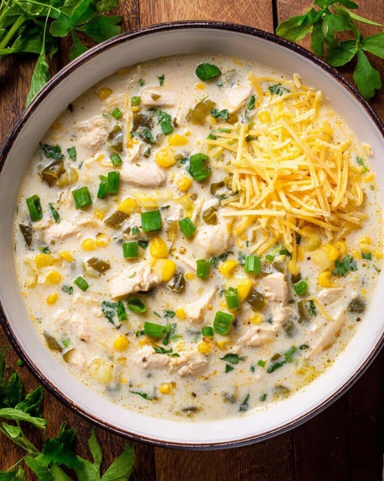 Green Chili Chicken Noodle Soup Recipe