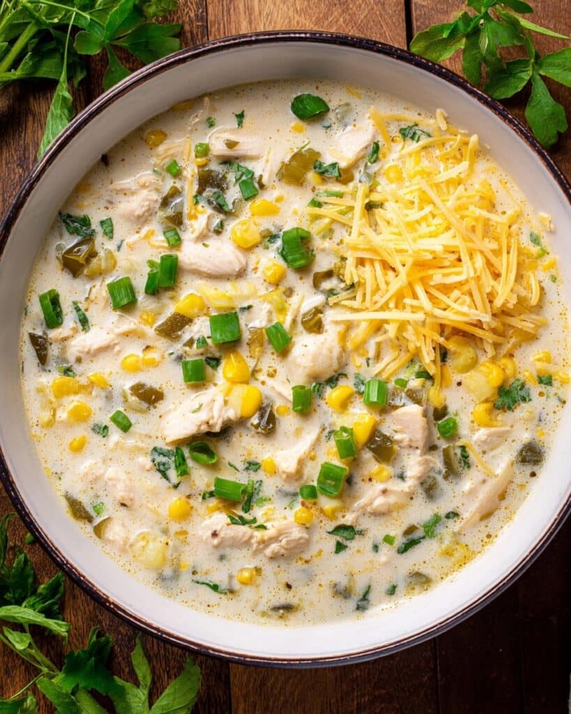 Green Chili Chicken Noodle Soup Recipe