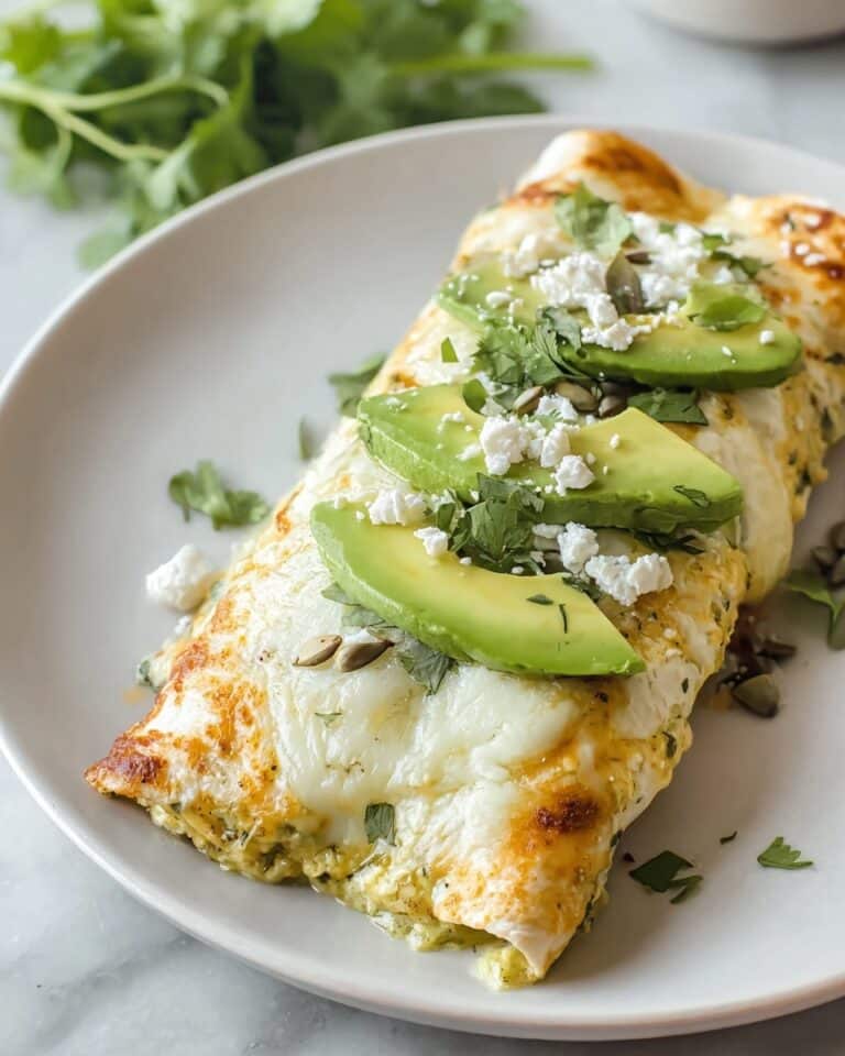 Creamy Green Chile Enchiladas Recipe