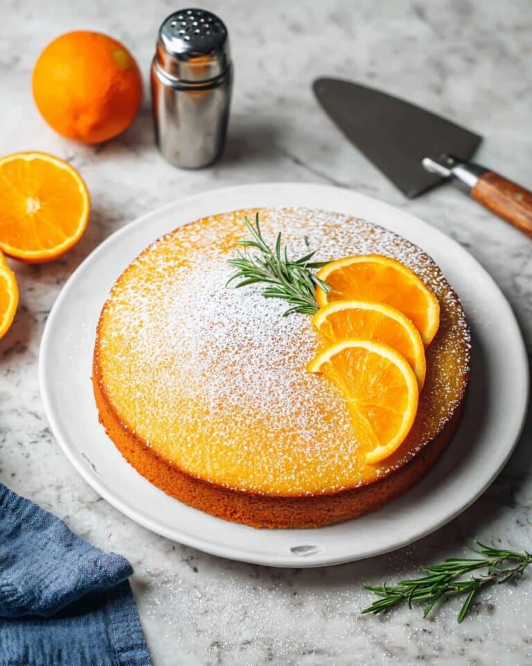 Vibrant Orange Cake with Orange Glaze Recipe