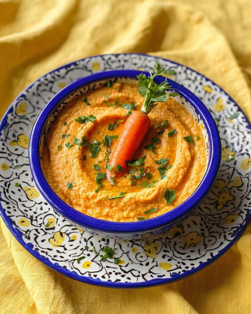 Roasted Carrot Hummus Recipe