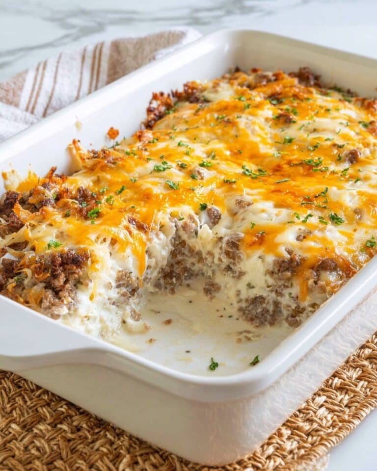 Cheesy Ground Beef Hash Brown Casserole Recipe
