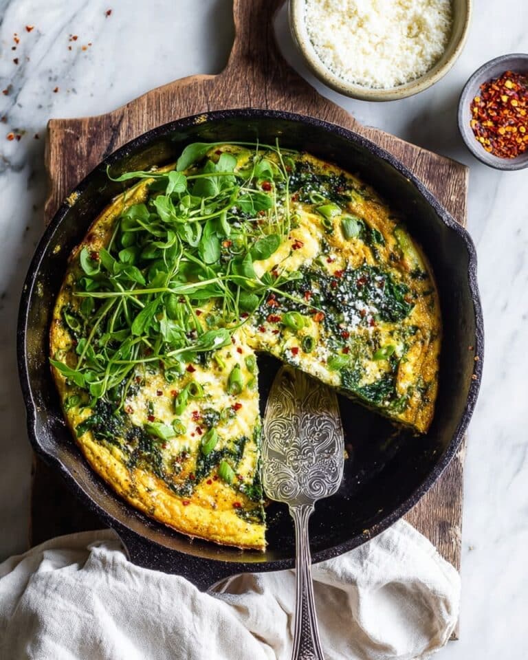 Broccoli Rabe and Pesto Ricotta Frittata Recipe