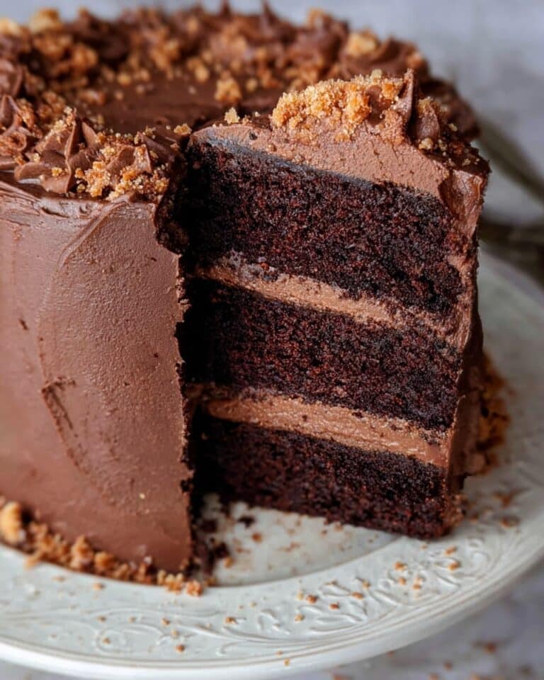 Butterfinger Double Chocolate Layered Cake Recipe