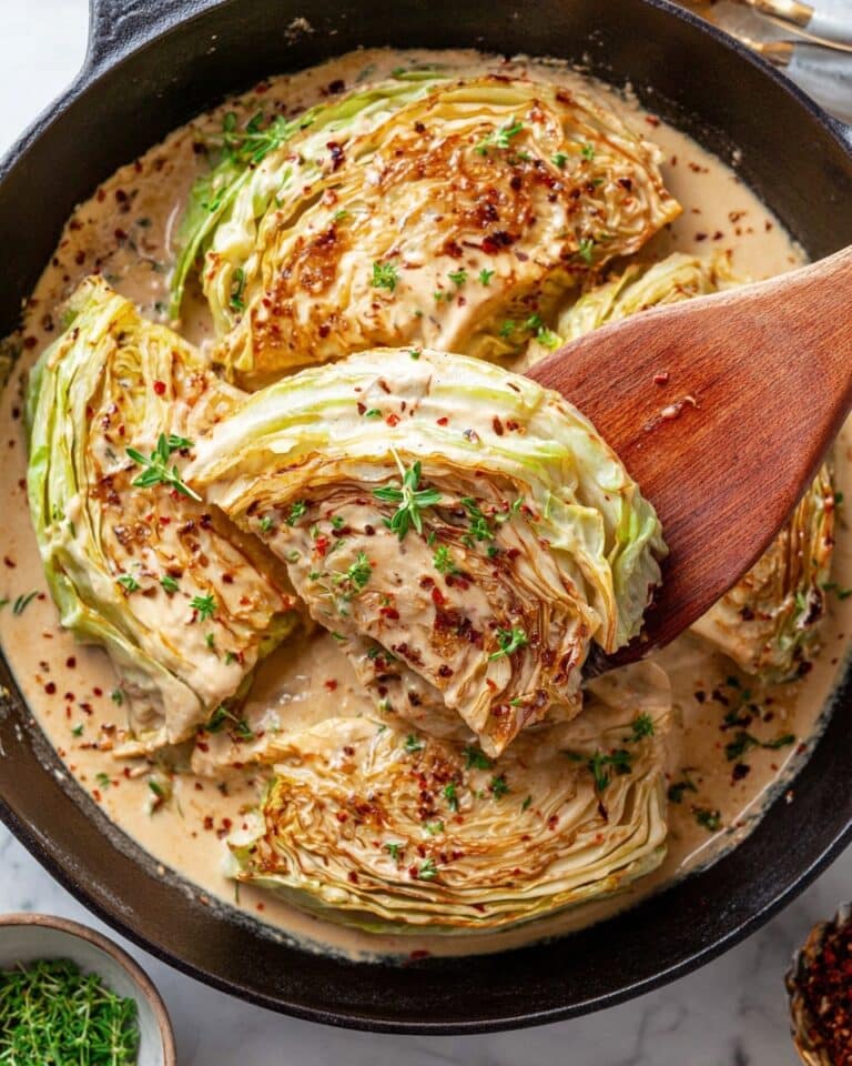 Marry Me Melting Cabbage with Creamy Tuscan Sauce Recipe