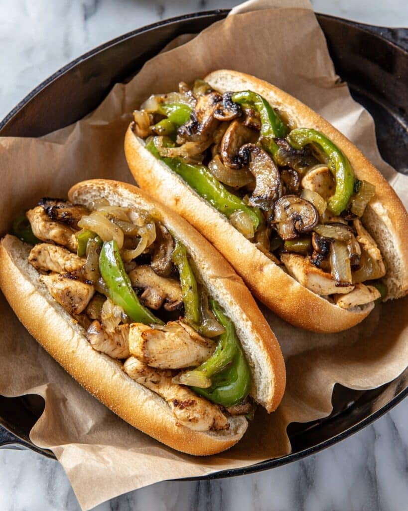 Chicken Philly Cheesesteak Sandwich Recipe