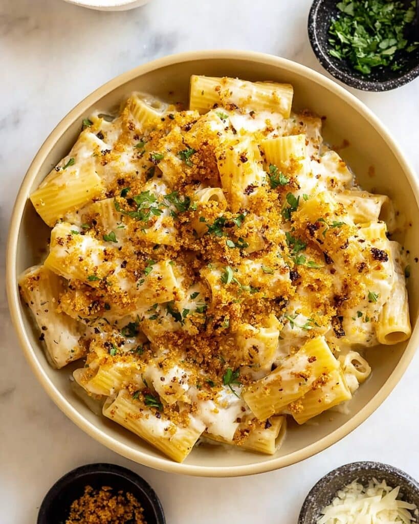 Creamy Cauliflower Rigatoni Pasta Recipe
