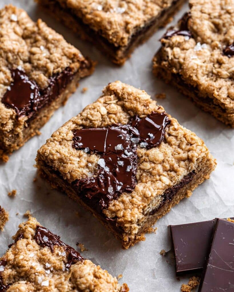 Oatmeal Chocolate Chip Cookie Bars Recipe