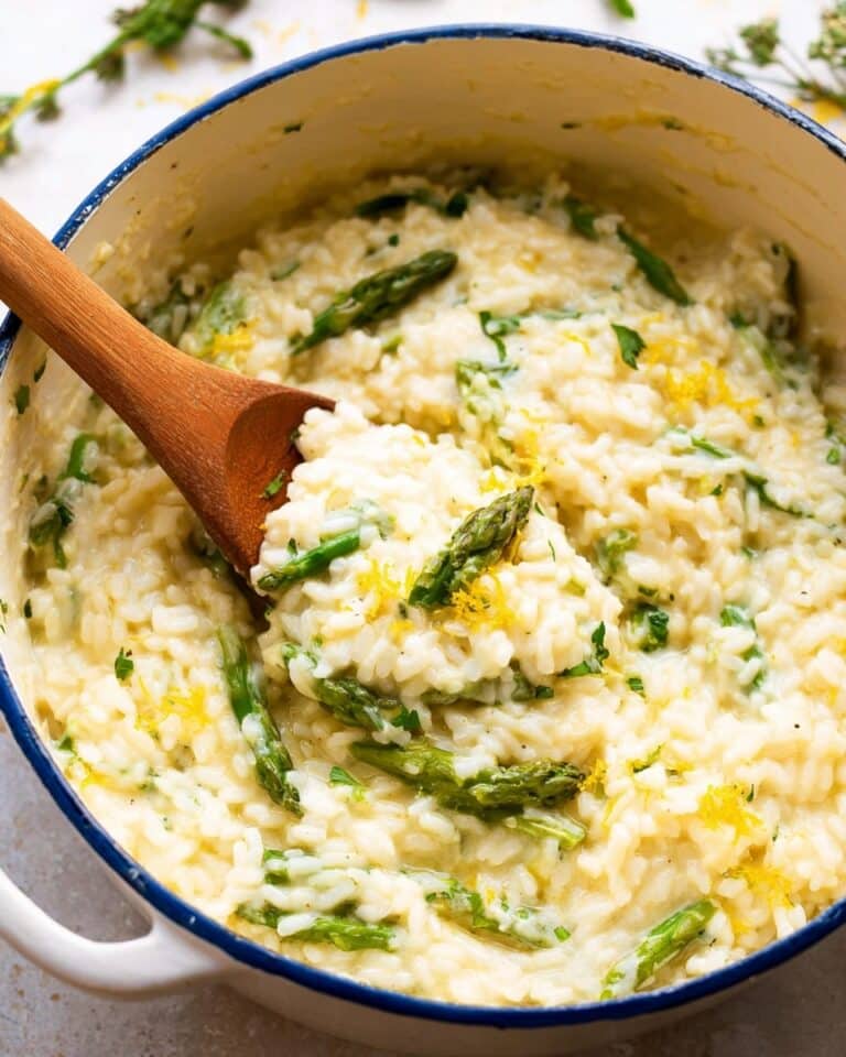 Lemon Parmesan Risotto with Asparagus Recipe