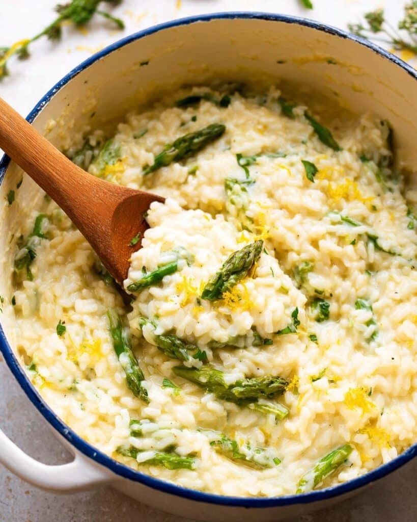 Lemon Parmesan Risotto with Asparagus Recipe