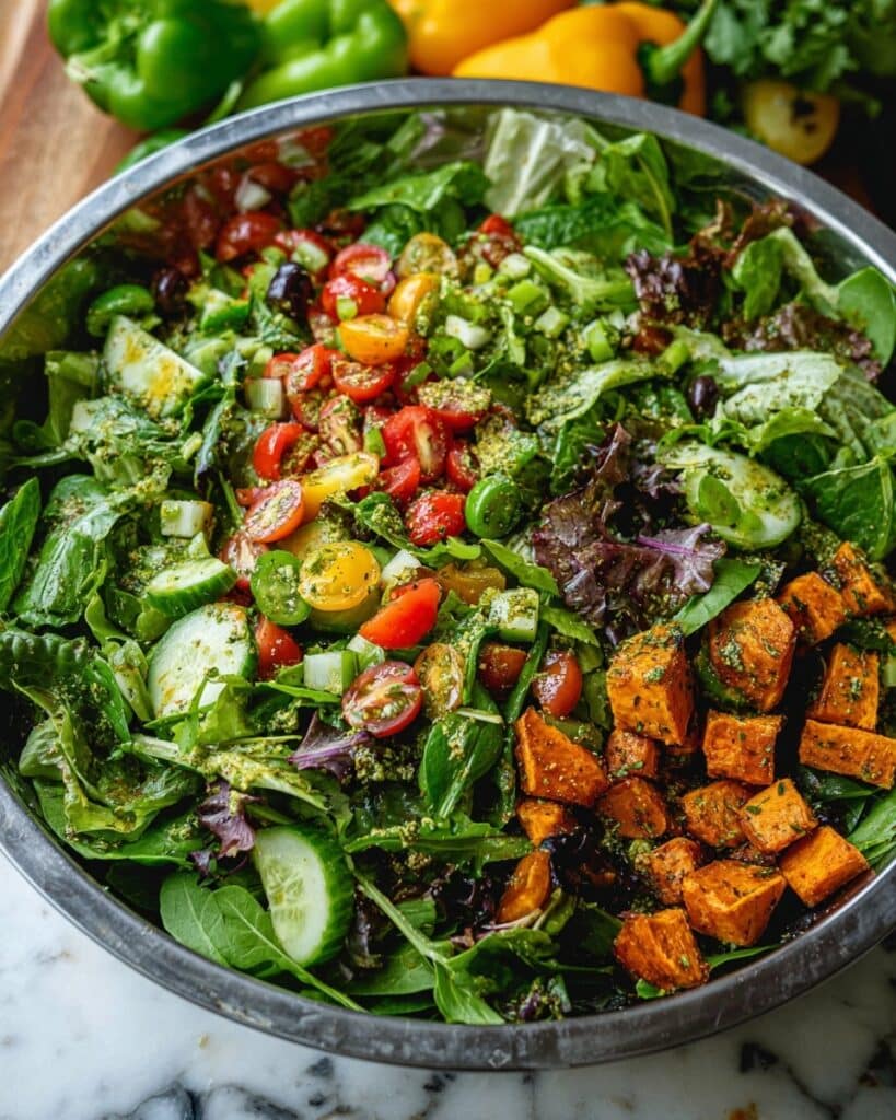 Peruvian Grilled Chicken Salad with Aji Verde Dressing Recipe