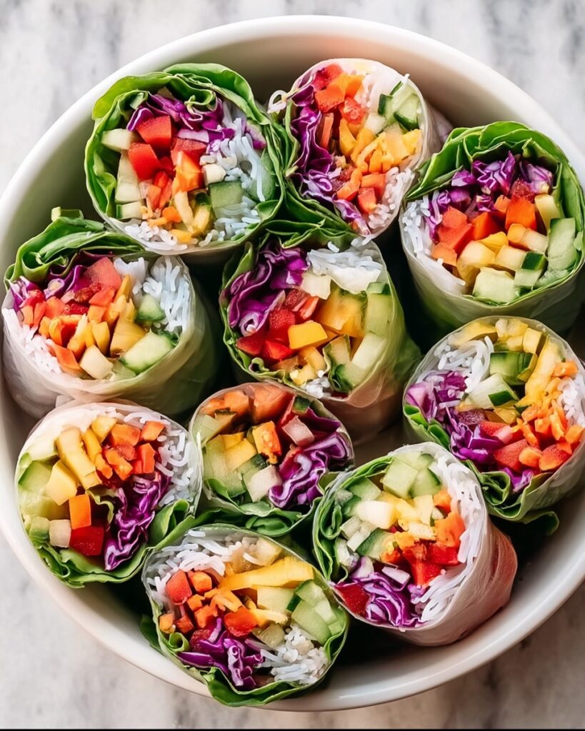 Thai-Style Fresh Spring Rolls with Peanut Sauce Recipe