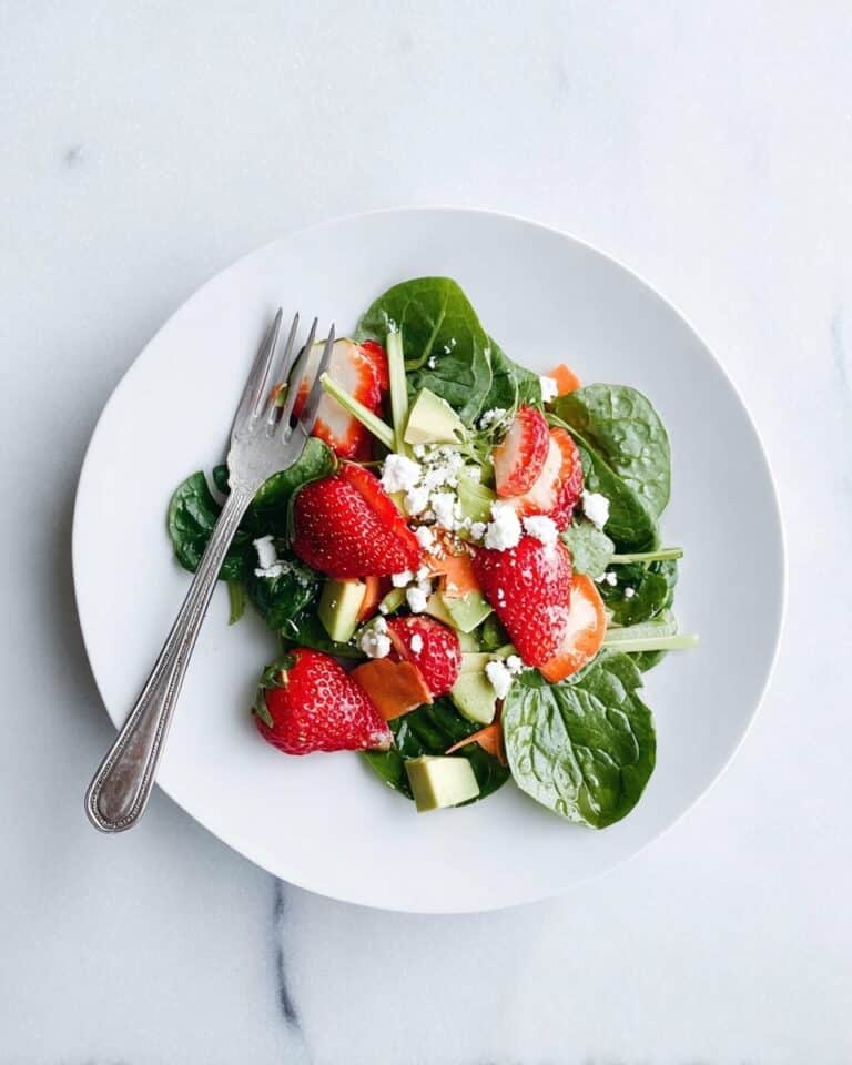 Strawberry Spinach Salad with Toasted Almonds and Feta Recipe