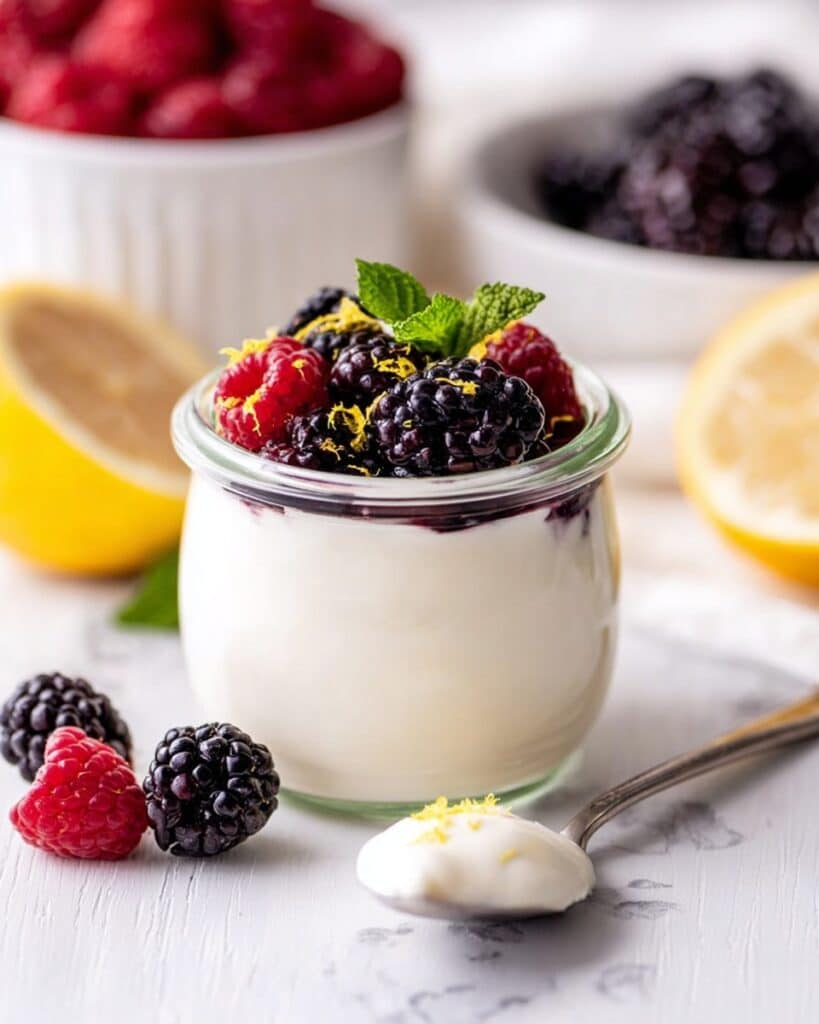 Berry Lemon Whipped Yogurt Parfaits Recipe