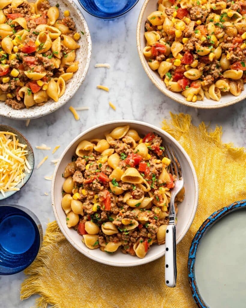 Crockpot Taco Pasta Recipe