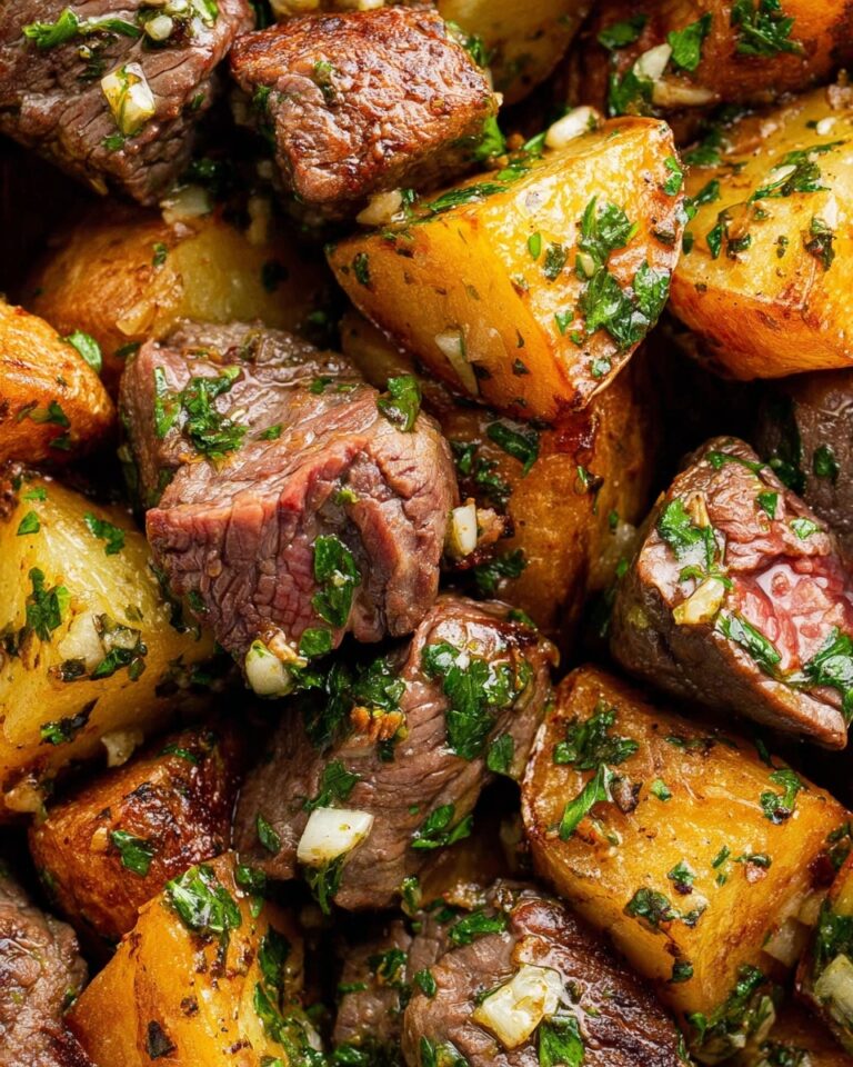 Air Fryer Steak Bites & Potatoes Recipe