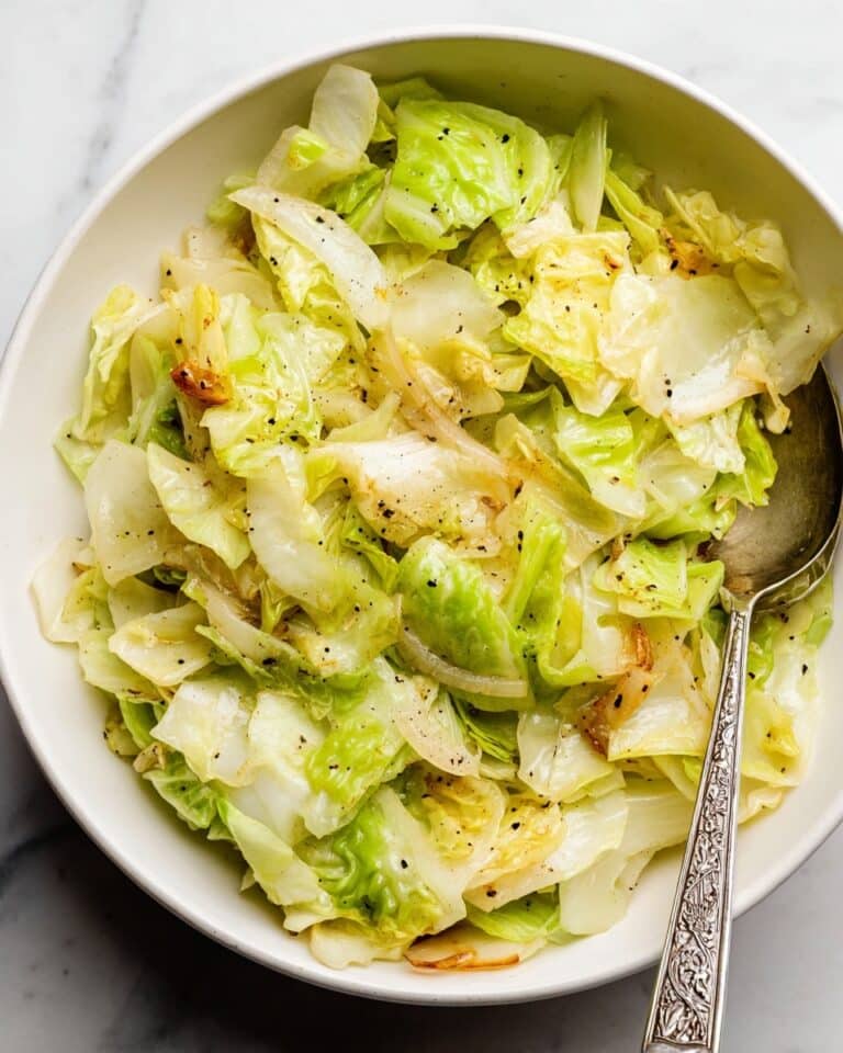 Sautéed Cabbage with Onion and Garlic Recipe