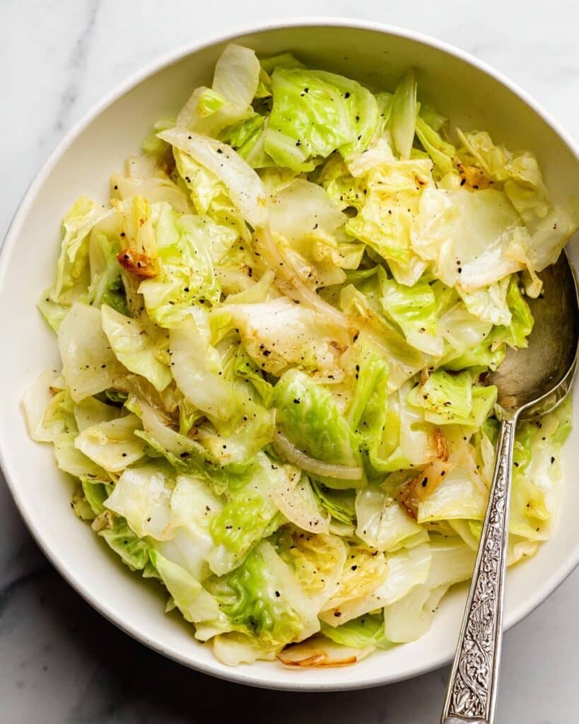 Sautéed Cabbage with Onion and Garlic Recipe
