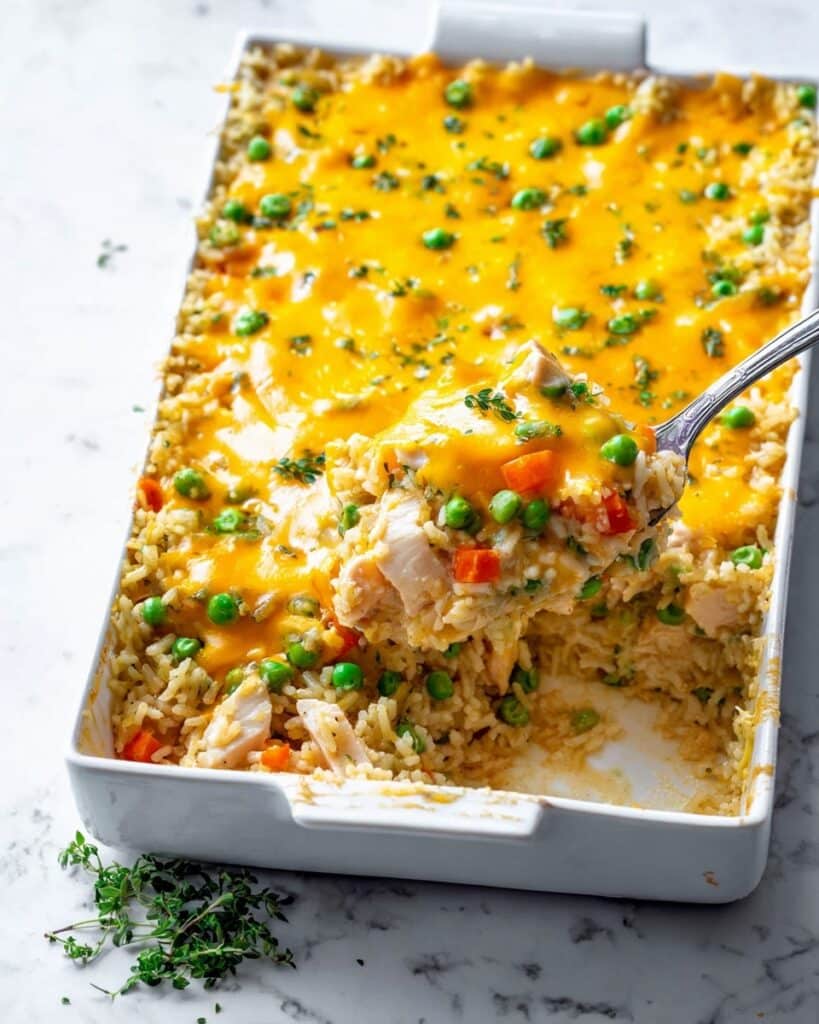 Creamy Chicken and Rice Casserole without Soup Recipe
