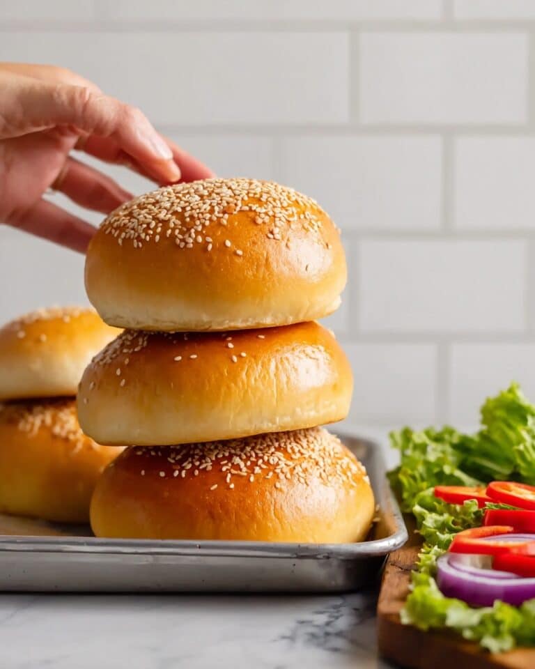 Homemade Light and Fluffy Hamburger Buns Recipe