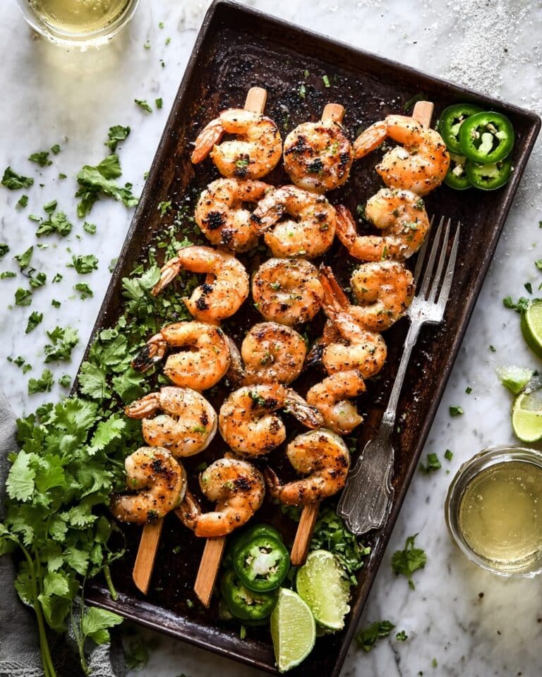 Grilled Chile Lime Shrimp Skewers Recipe