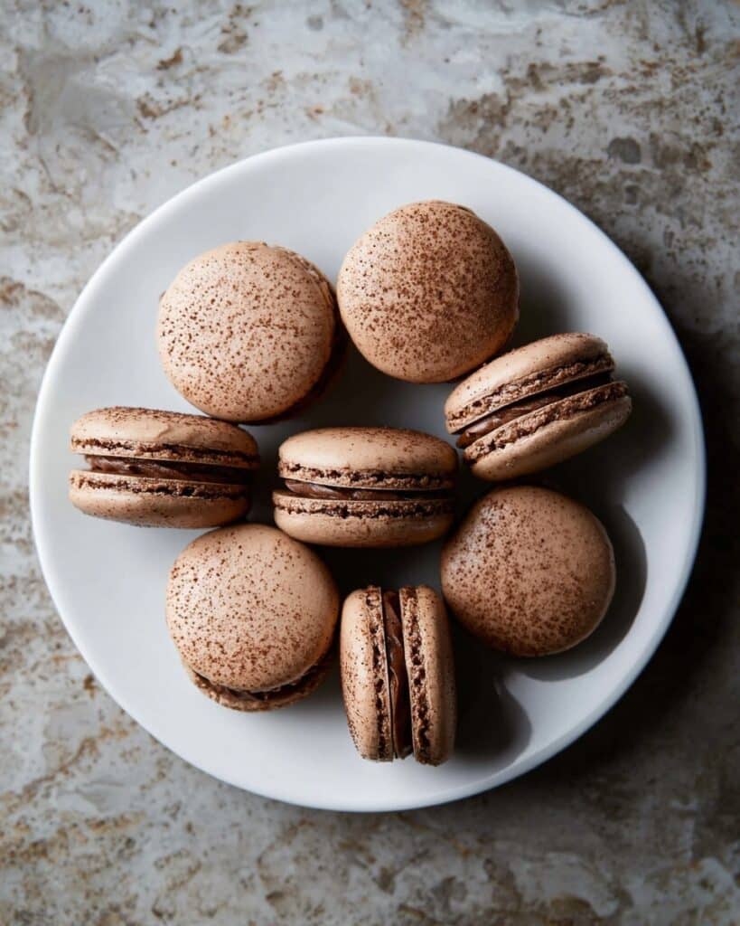 Sea Salt Chocolate Macarons Recipe