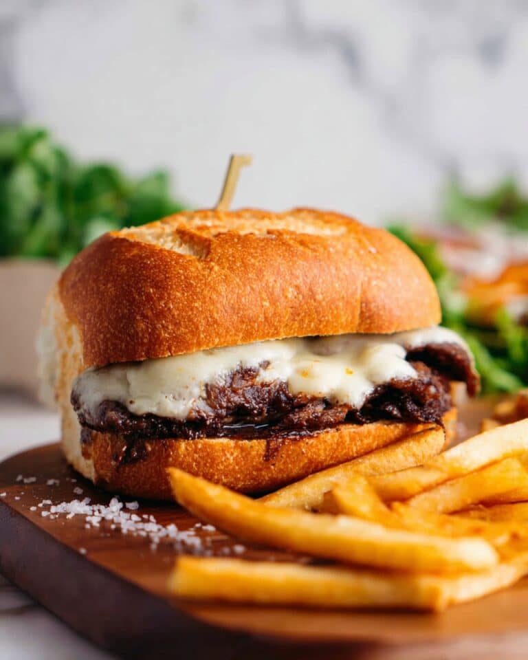 Creamy Provolone Cheesesteak Sandwiches Recipe